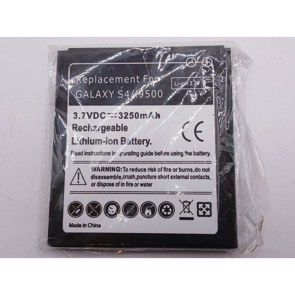 New Replacement 3250mAh Battery for Samsung Galaxy S4, i9500 Lithium-ion 3.7V DC